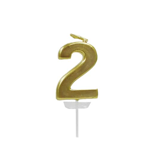 Gold Number Candle by Celebrate It&#xAE;